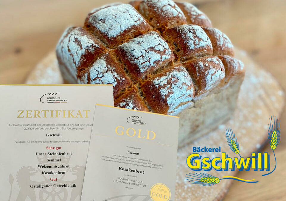 Bäckerei Gschwill erhält Auszeichnung für Brote und Semmel