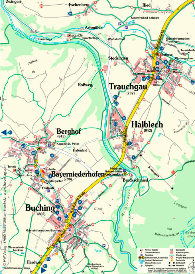 Halblech map